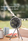 Rechargeable Powerful Desk Fan with Power Bank and LED Lighting