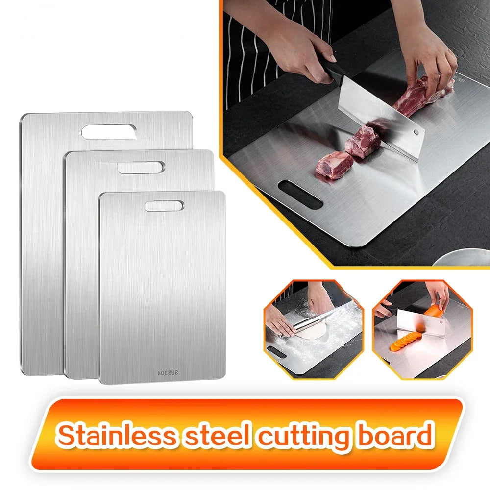 Japanese Stainless Steel Double-Sided Hygienic Odor-Free Durable Cutting Board