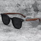 Trendy Retro Wood Grain Unisex Polarized UV Protection Sunglasses