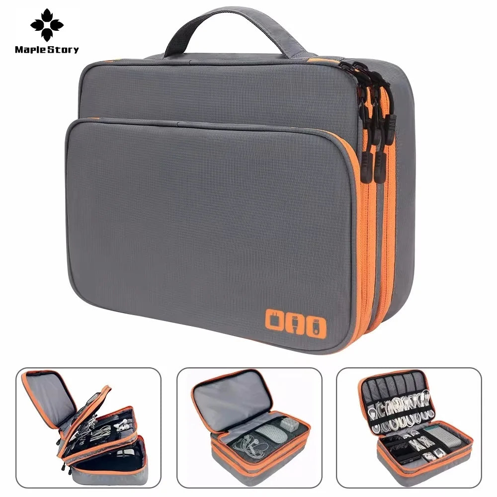SmartPack – A three-layer Padded Multi-Compartment Waterproof Tech Organizer