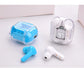 Bluetooth 5.0 Noise Reduction Earbuds with Crystal Charging Led Case