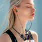 HiFi Sound Color Screen Neckband Magnetic Earphones with Noise Reduction & HD Calls