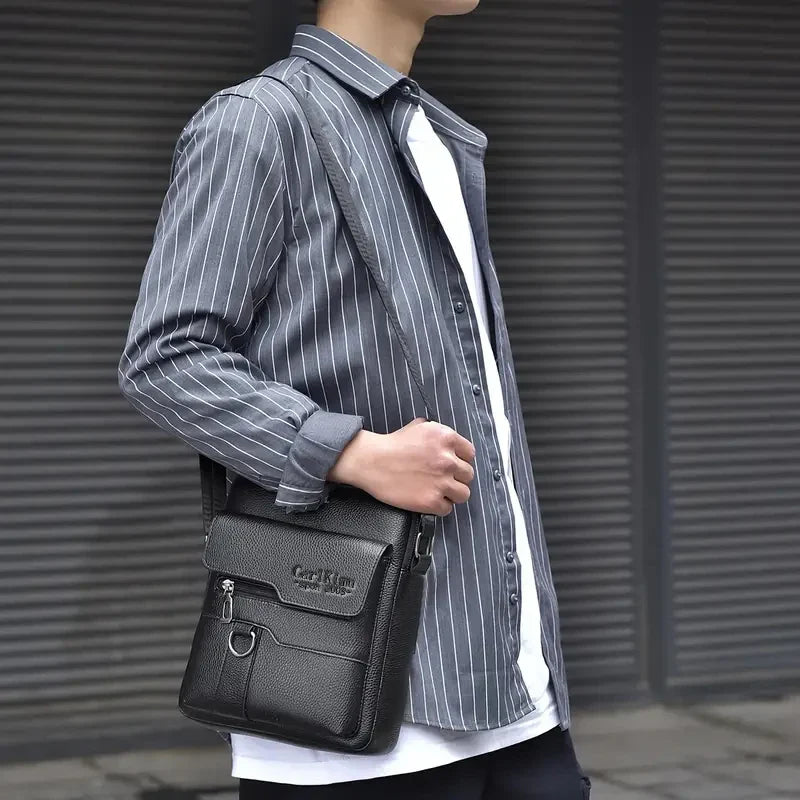 Vintage Textured Messenger Bag – Lightweight Compact & Practical