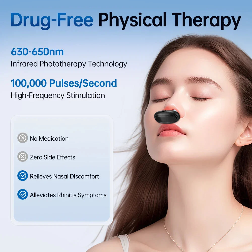 Advanced High-Frequency Pulse &  Red Light Rhinitis And Allergy Nasal Therapy Device