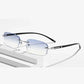 Luxury Ultralight Diamond-Cut Rimless Reading Glasses