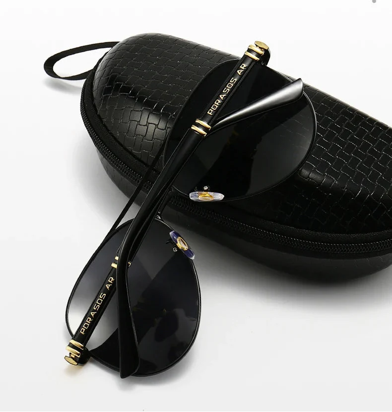 Elite Metal Frame Polarized UV400 Aviator Designer Sunglasses