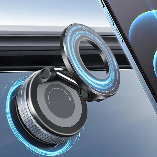 Multi-Angle Dashboard & Windshield Magnetic and Advanced Vacuum Suction Car Mount