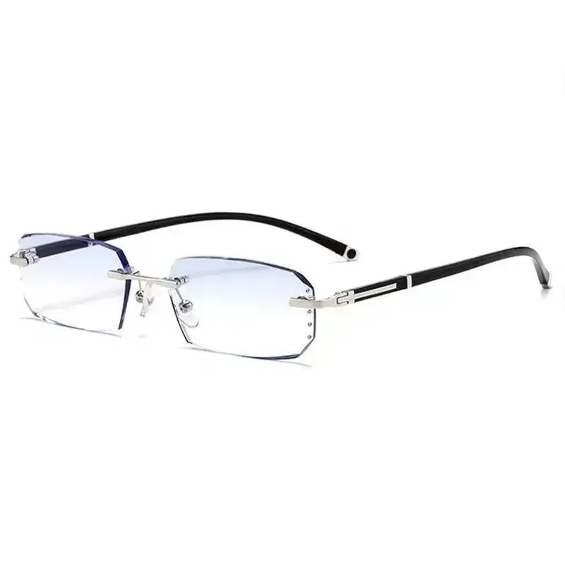 Luxury Ultralight Diamond-Cut Rimless Reading Glasses