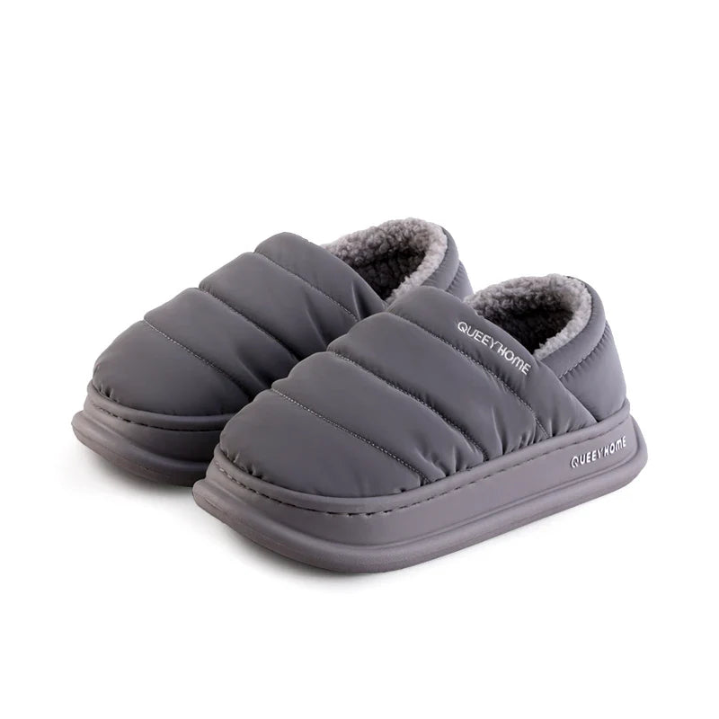 Winter Plush Thick Bottom Anti Slip Waterproof Indoor & Outdoor Slippers