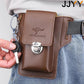 Vintage Multi-Layer Belt Phone Holster with Key Hook & Front Pocket