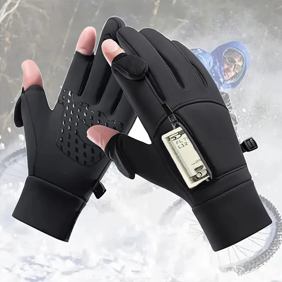 WarmGrip Smart Touch & Flip-Finger All-Weather Pocket Gloves