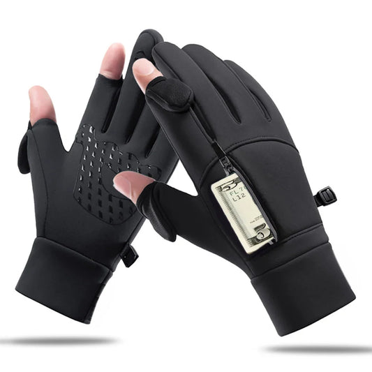 WarmGrip Smart Touch & Flip-Finger All-Weather Pocket Gloves