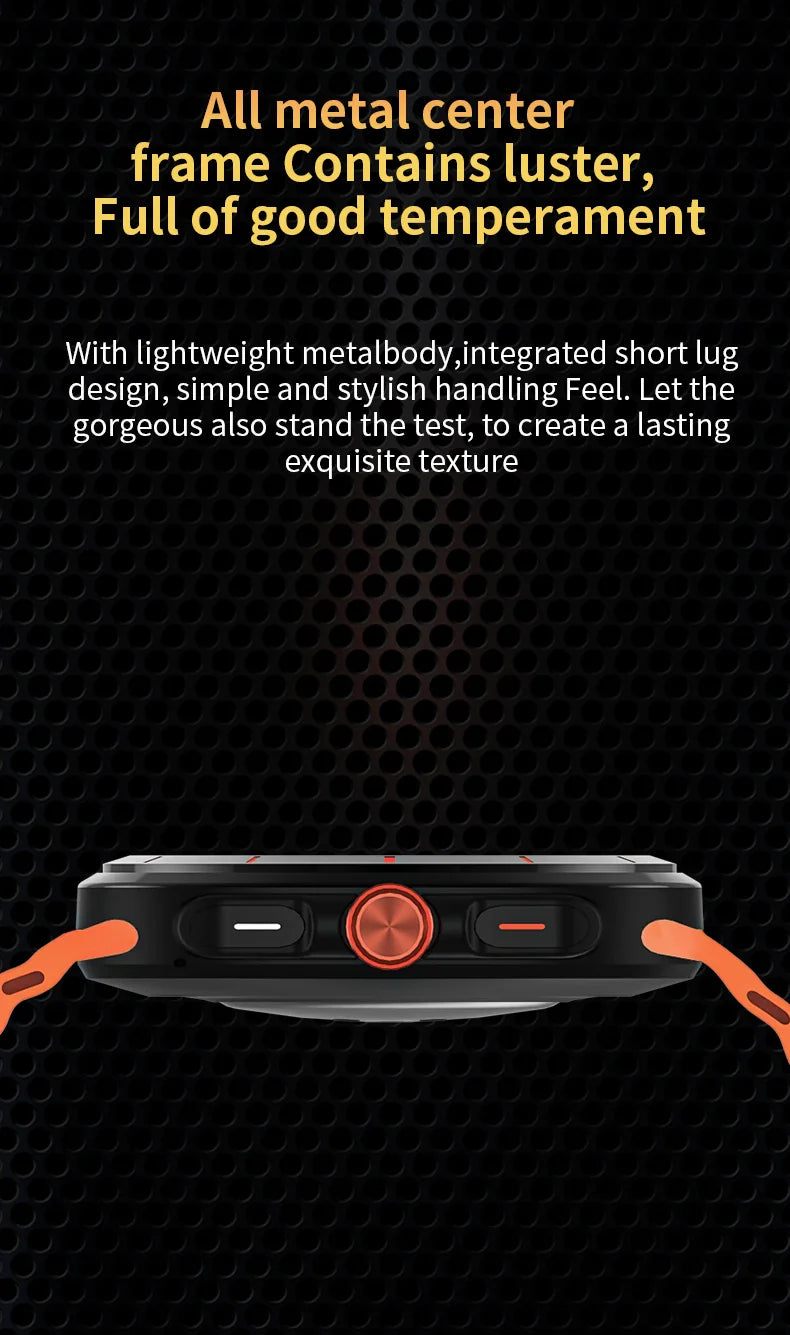 SeniorSafe Large Display Health Monitoring & Emergency SOS Senior Friendly Smartwatch