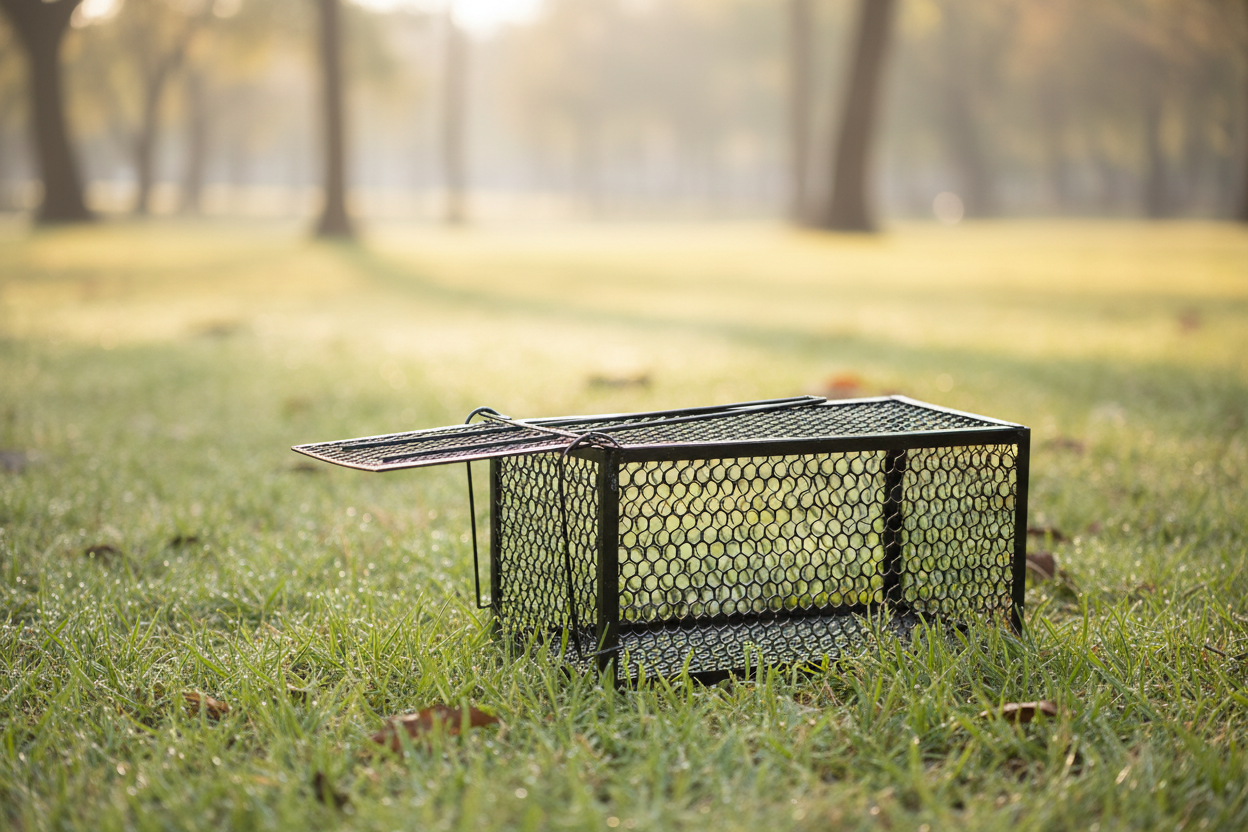 Metal Construction Smart Self-locking Safe and Humane Mousetrap