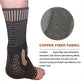 Medical-Grade Copper-Infused Fabric Ankle Brace for Pain Relief & Fast Recovery
