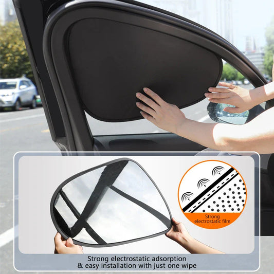 Glare Reduction & Skin Protection Electrostatic Car Window UV Blocking Sun Shade