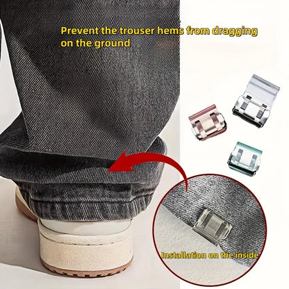 No-Sew Pant Length Reusable Invisible Adjuster Clip Set (20pcs)