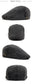 Vintage Soft Cotton Breathable Lightweight Adjustable Fit Newsboy Cap