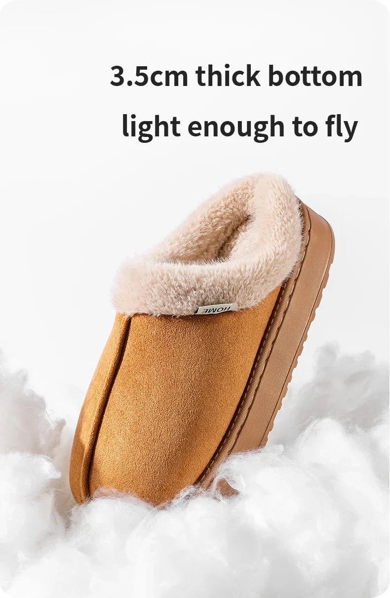 Thick Supportive Sole Lightweight Consistent Temperature Insulation Unisex  Winter Slippers