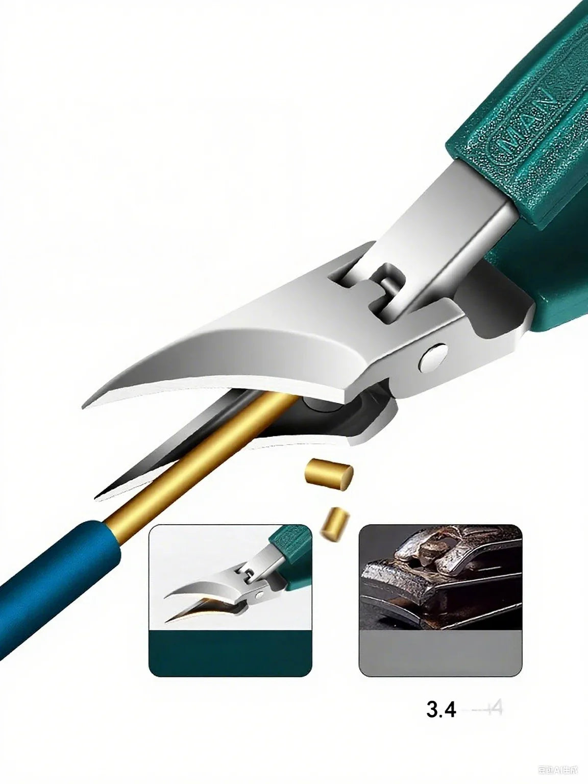 ProBevel 25° Beveled Edge Wide-Opening Anti-Splash Ingrown Nail Trimmer
