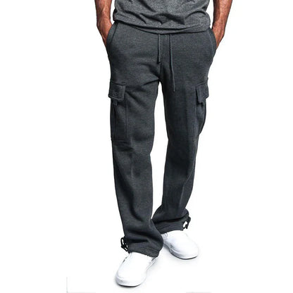 Men's Loose Fit Multi-Pocket Sweatpants