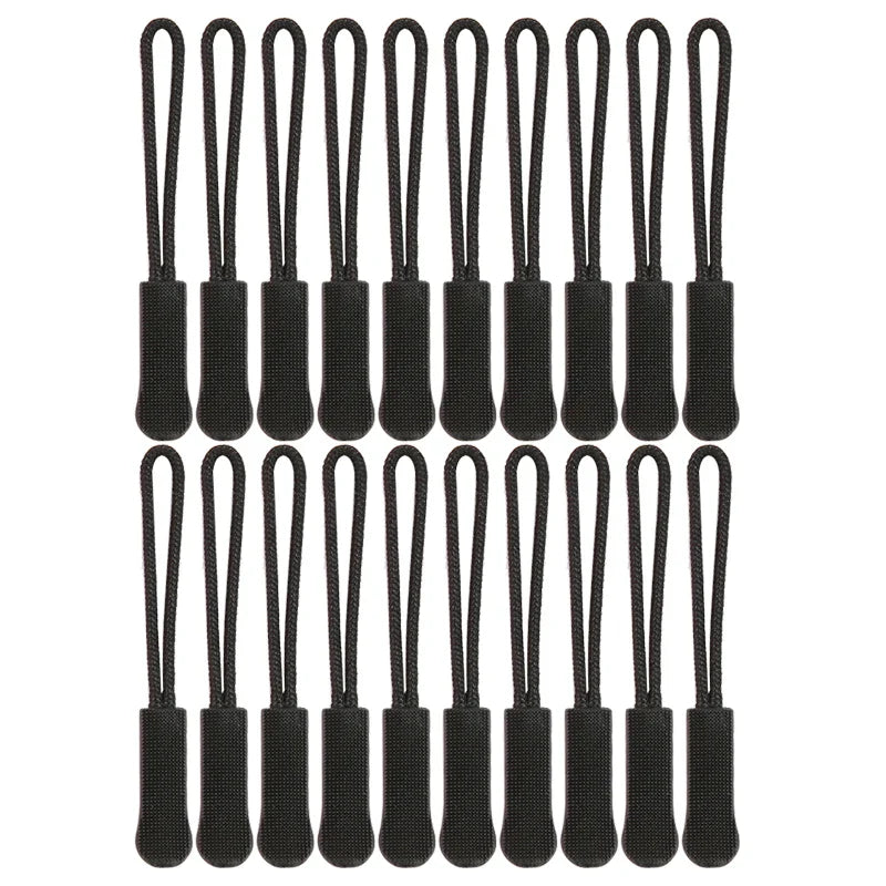 Jackets & Bags Universal Fit Zipper Replacements / Pull Cord Extenders (20-Pack)