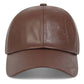 Premium Faux Leather Vintage Design All-Season Leather Adjustable Baseball Cap