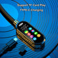 HiFi Sound Color Screen Neckband Magnetic Earphones with Noise Reduction & HD Calls
