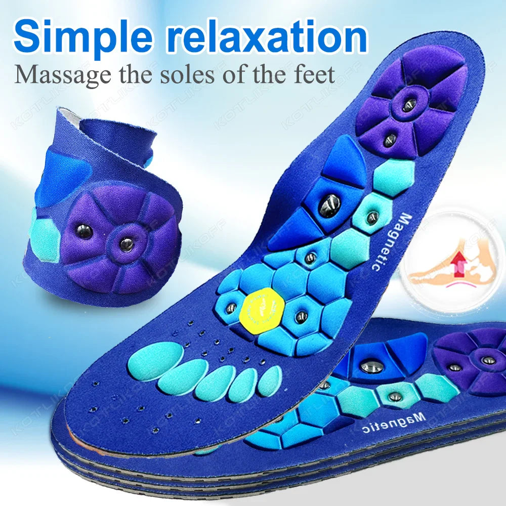Circulation & Pain Relief Magnetic Acupressure Arch Support Insoles