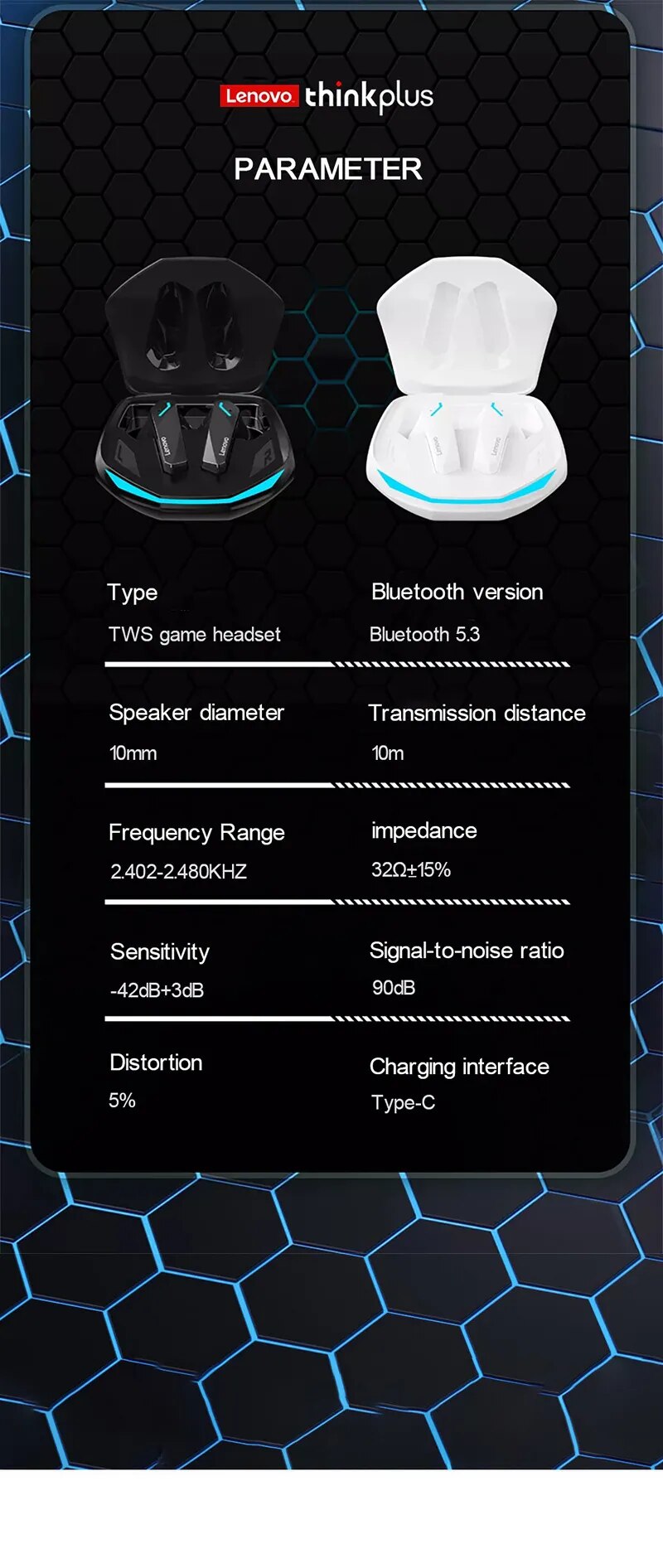 Lenovo GM2 Pro Bluetooth Dual Mode Headset