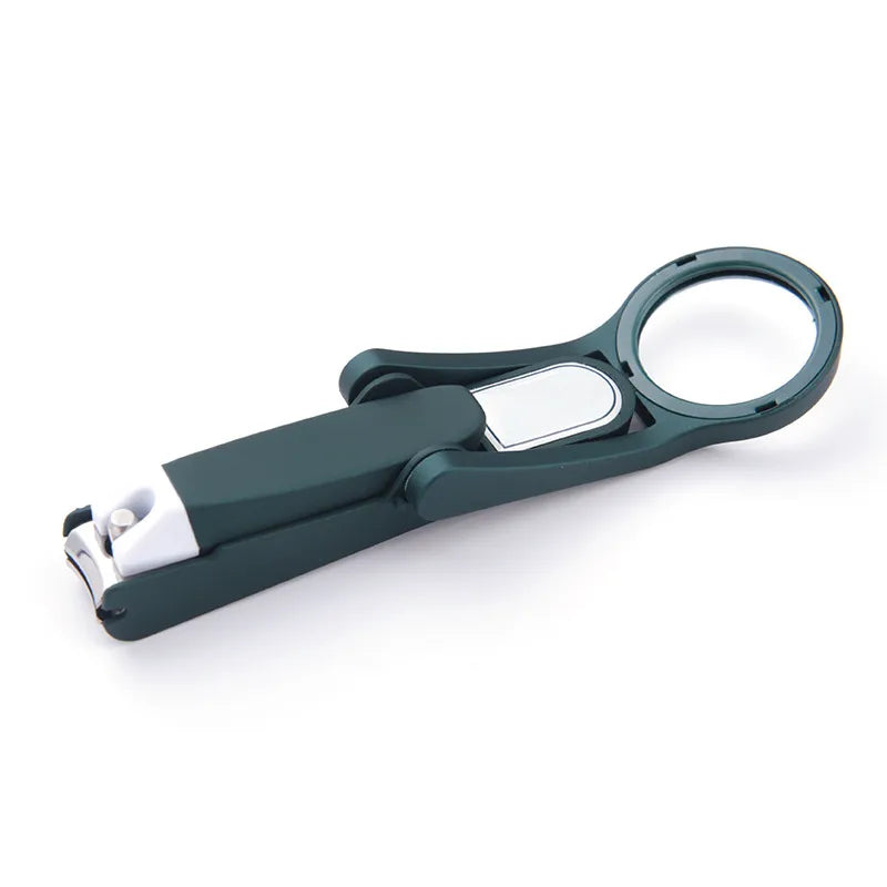 Anti-Splash Nail Clipper With Magnifying Glass For The Elderly