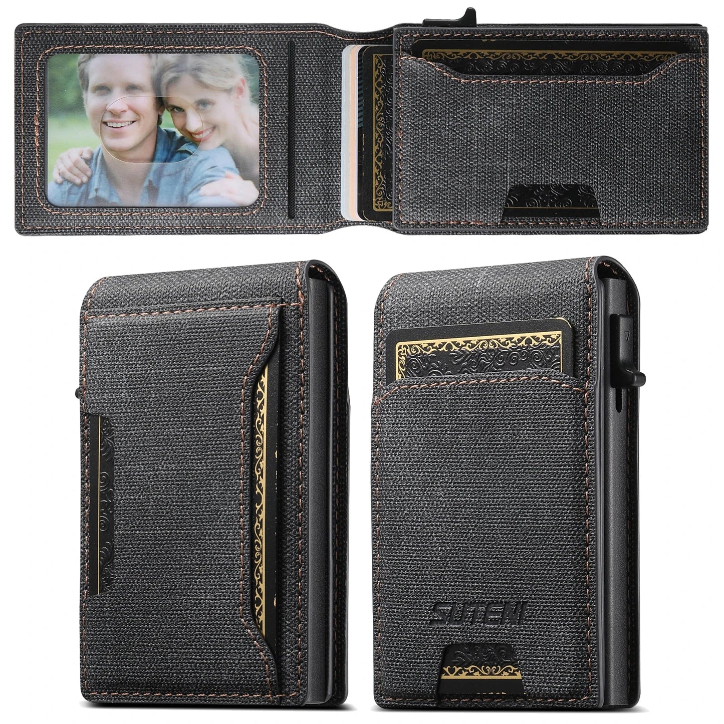QuickCard – Pop-Up Card Magnetic Closure Durable & Slim Lightweight Wallet