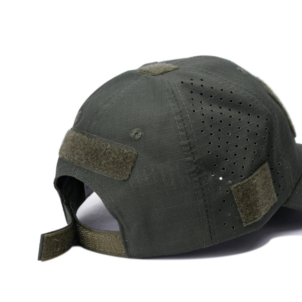 Durable & Lightweight Breathable Tactical Cap with Patented Glasses Holder Design