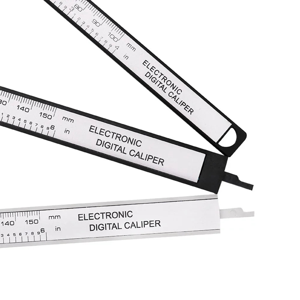 Electronic Digital mm/in Carbon Fiber Caliper with Large LCD Display