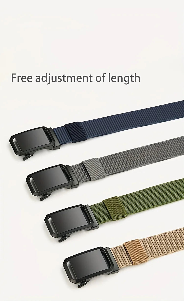 Quick Release Genuine Metal Buckle Tactical Style Soft Nylon Belt
