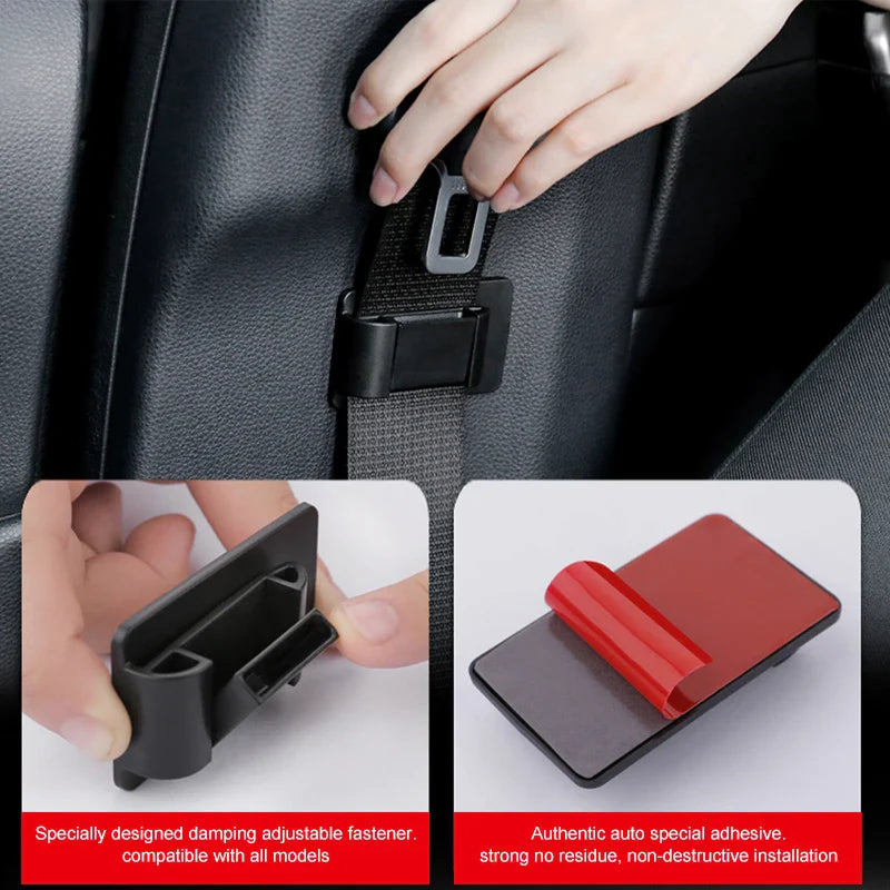 Stick-on Universal Car Seat Belt Holder (2pcs)