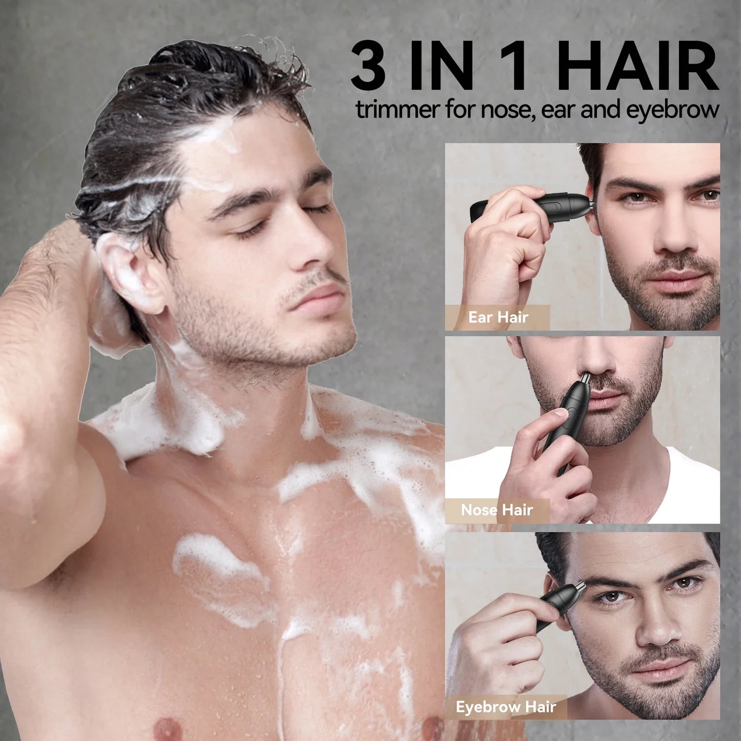 MAXGROOM Rechargeable 360 Rotating Dual-Blade Waterproof Hair Trimmer