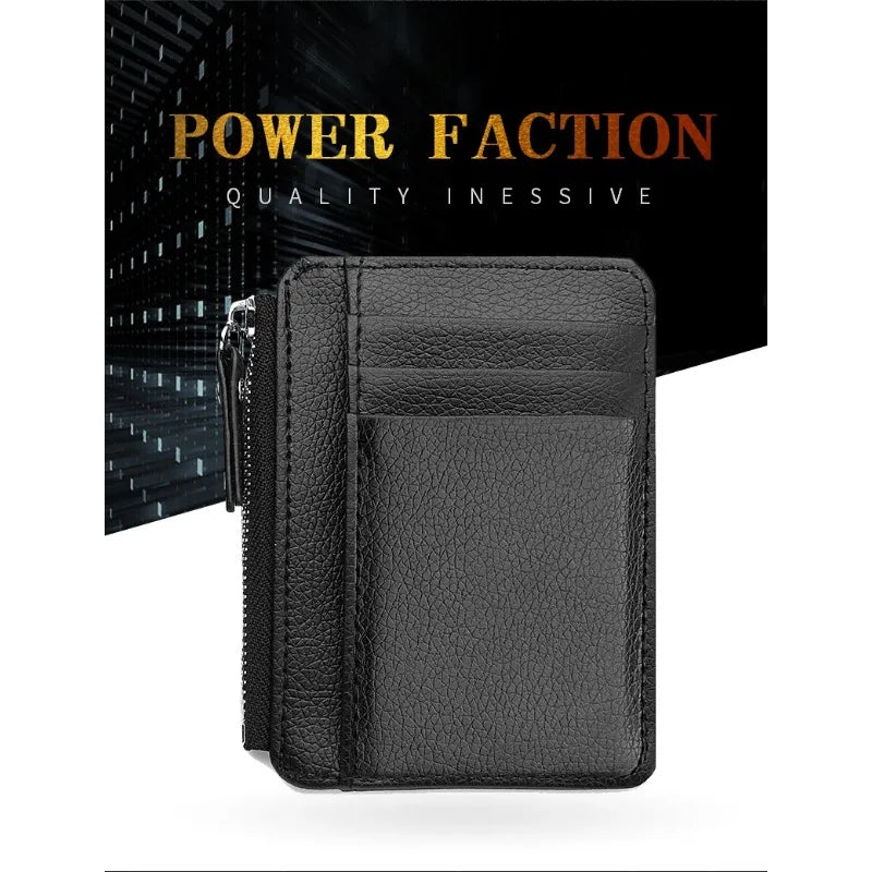 SlimZip Zippered Mini Wallet with Card Slots & Coin Pocket