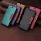 RFID Blocking Magnetic Leather Wallet Flip Case with Stand for iPhone