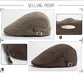 Vintage Corduroy Front and Back Wear Newsboy Flat Cap
