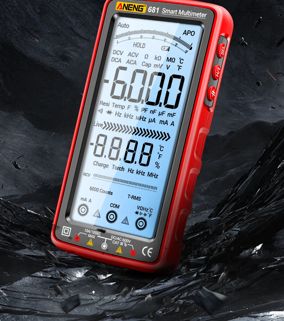 Professional Rechargeable Non-contact LCD Screen Digital Multimeter