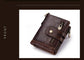 Genuine Leather Vintage RFID Blocking  Men Wallet With Chain