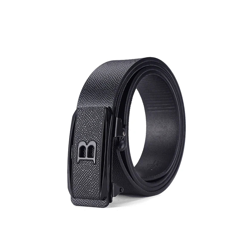 EasyLock No-Hole Toothless Automatic Buckle Business to Casual Flexible Fit Belt