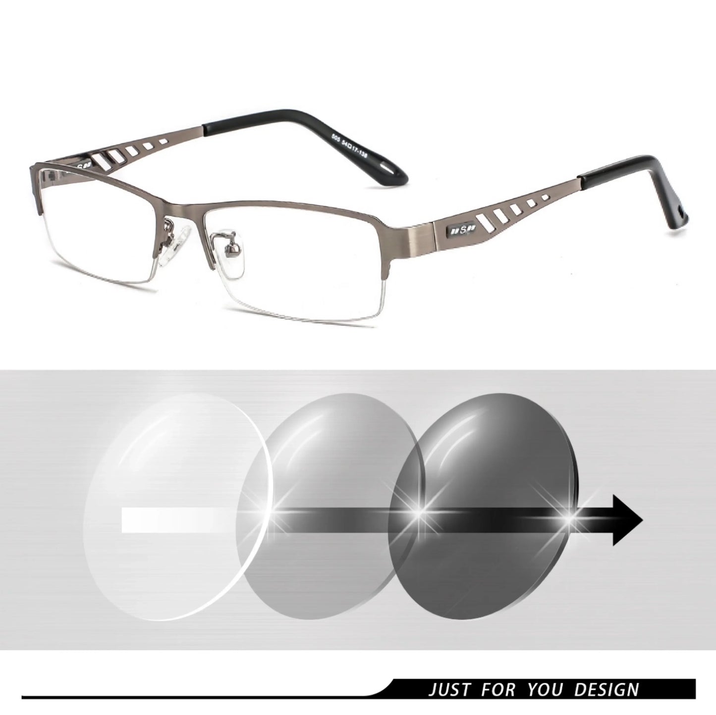 Ultra-Light Photochromic Crystal-Clear Vision Reading Glasses