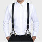 Big & Tall Friendly- Vintage Heavy Duty 6 Metal Clips Suspenders
