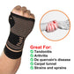 Copper Fabric Arthritis Compression Wrist Brace / Glove