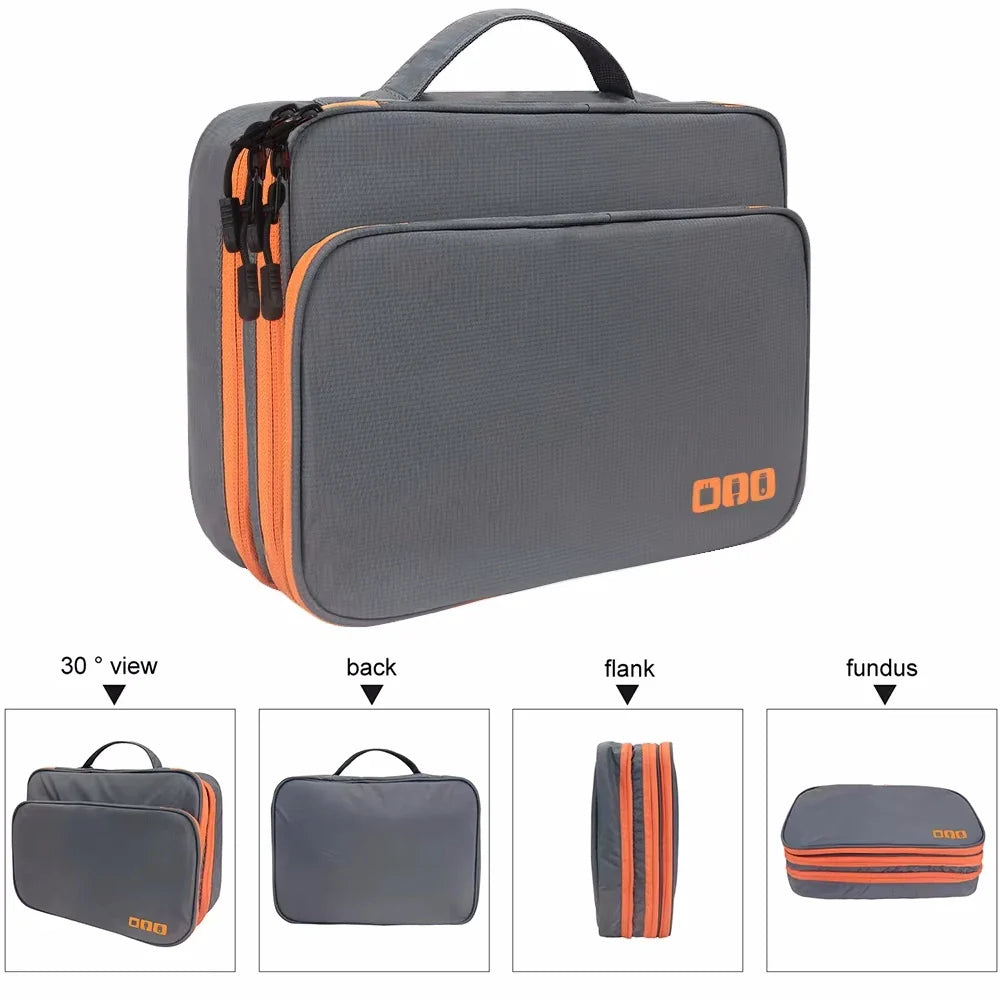 SmartPack – A three-layer Padded Multi-Compartment Waterproof Tech Organizer