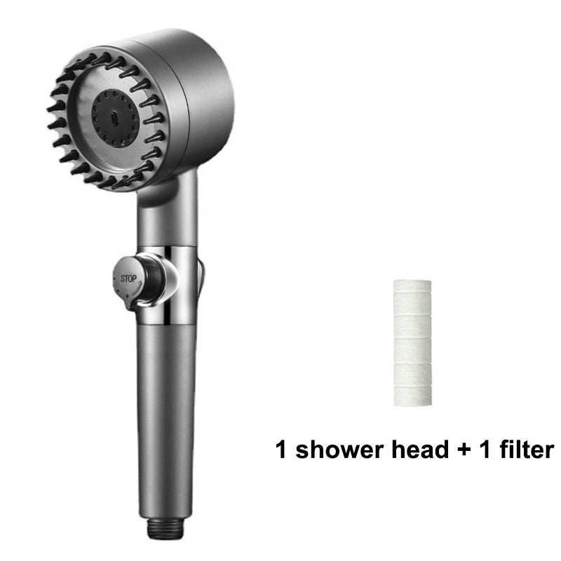 High Pressure 3 Modes One-Button Shower Head