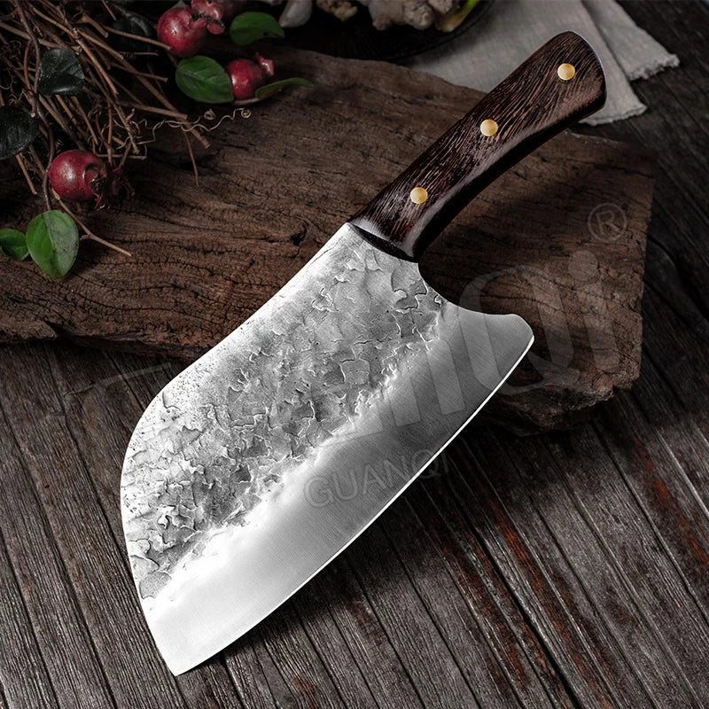 Handmade High-Carbon Steel Forged Traditional  Butcher Cleaver