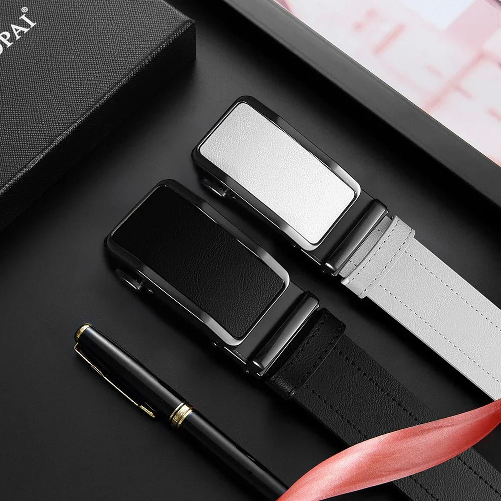 One-Handed Operation Automatic Buckle Holes-Free Micro-Adjustable Belt